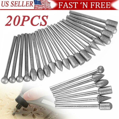 20pcs diamond burr - diamond,