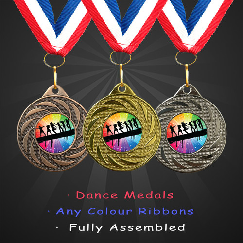 Dance award medals with - dance,