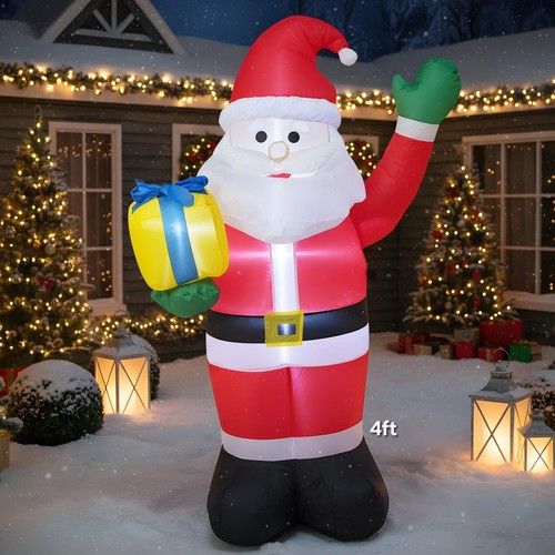 4ft led santa claus - claus, inflatable