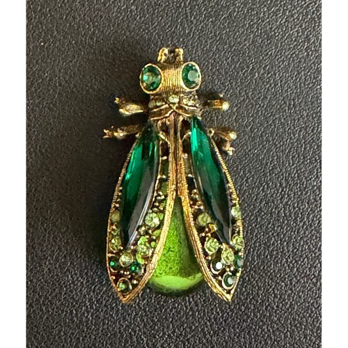 Vintage art insect brooch - vintage,