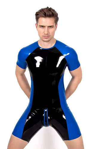 Mens blue black - latex, rubber