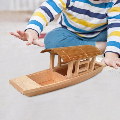 Wooden awning boat toy - awning,