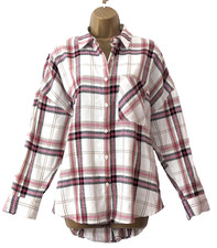PRIMARK Pink Grey Plaid Check