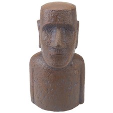 Easter island bronze bust head - bronze,