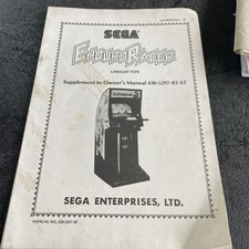 Sega ENDURO RACER  upright type supplement to  Owners Manual 420-5297-03AT 