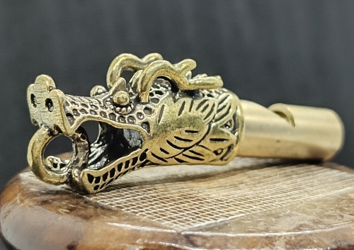Solid brass dragon head - solid,