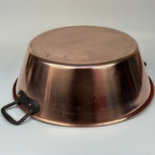 Vintage French Kitchen Copper Jam / Preserve Pan Stamped Baumalu Made In France