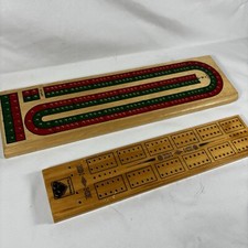 Vintage Wooden Cribbage Board