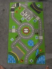 Children's Kids Road Roundabout Novelty Indoor Bedroom Play Mat Rug