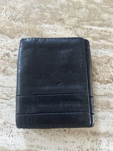 Fossil men leather wallet - fossil, men's