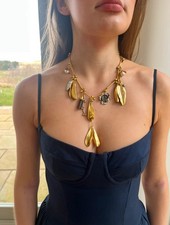 Gold Silver Charm Statement