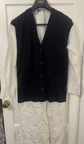 Zara navy oversized shirt - zara,