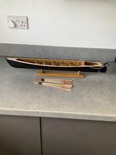 A Vintage wooden Model of a Thames Watermen's six Oar Cutter