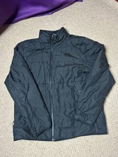 The North Face Mens Size Large Black Insulated Puffer Jacket Zip Up Primaloft
