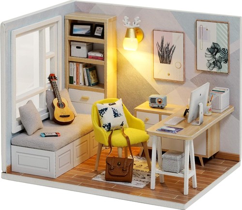 Diy doll room miniature - room,