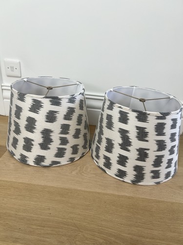 Two matching lampshades - two, in