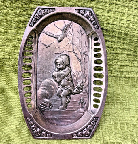 Art nouveau ornate pewter - nouveau,