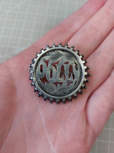 Victorian round silver name - victorian,