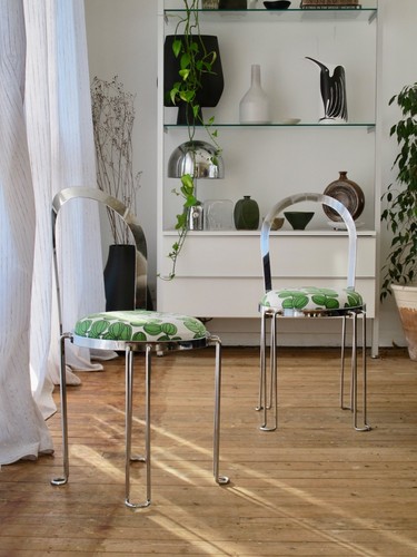 Vintage oblado chrome - 'oblado', chairs