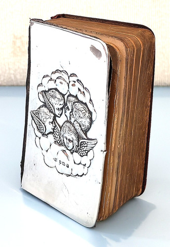 Antique silver prayer - antique,