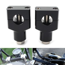 Universal 1" Handlebar Riser Mount Clamp Fit Harley Touring Dyna Bobber Chopper
