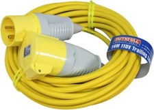 Faithfull FPPTL1432AMP 14 Metre L/V Trailing Lead Extension Lead 110V 32A 2.5mm