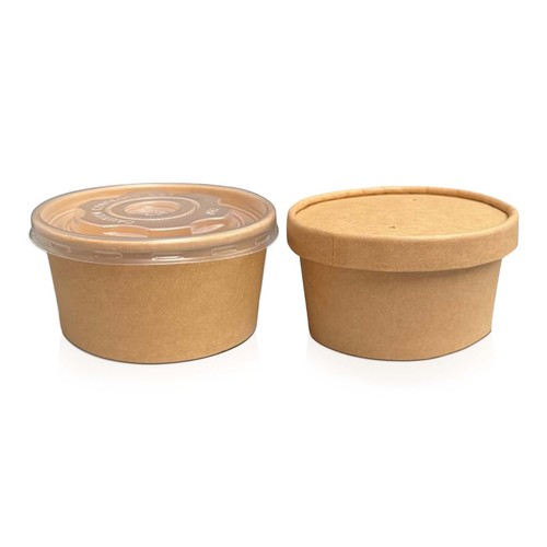 Round kraft sauce - portion, pot