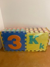 36  FOAM INTERLOCKING SQUARES - ALPHABET CAPITAL & SMALL LETTER + NUMBERS MAT