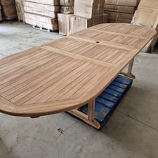 Extra Large Extended Oval Teak