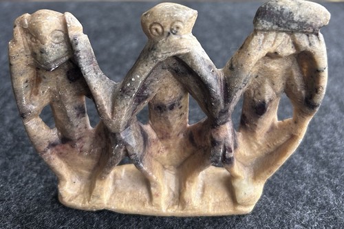 Vintage stone hand - stone, carved