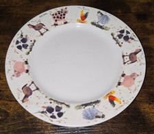 QUEENS By Churchill Alex Clark Farmyard Plate Single Side Plate, Pigs,Cows, Farm