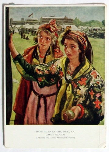 Postcard gaudy beggars dame - -,