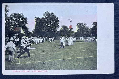 Vintage 1900 lawn bowling - lawn,