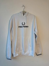 Fred Perry Mens White Big Logo