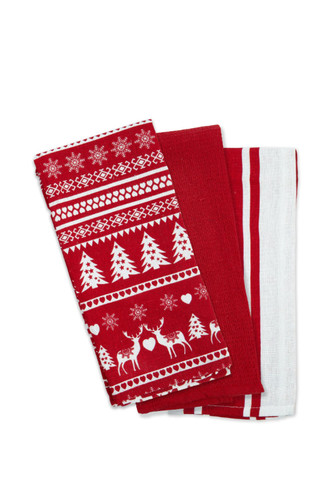 Christmas tea towels - tea, pack