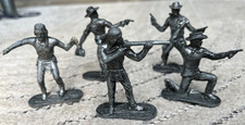 LONE STAR CAST METAL WESTERN FIGURES BILLY THE KID JESSE JAMES + RARE BRITAIN