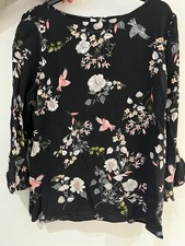 ladies Wallis black floral