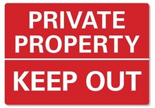 METAL SIGN Private Property
