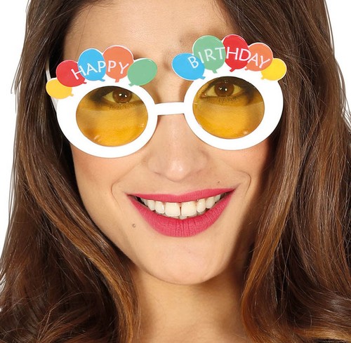 Happy birthday glasses - happy,