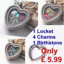 Heart Memory Locket Necklace/