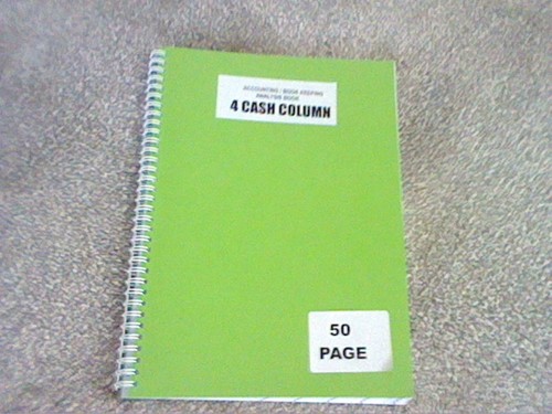 Accounts book keeping - a4,