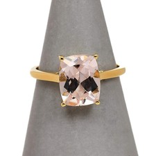 Pre owned 9ct gold rectangle - gold,