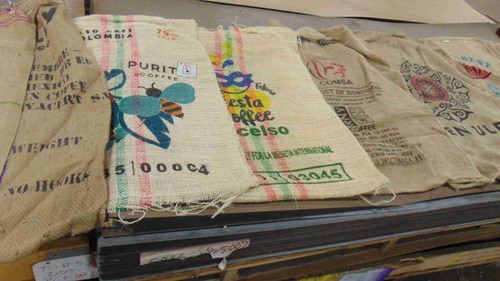 Burlap coffee sacks - burlap,