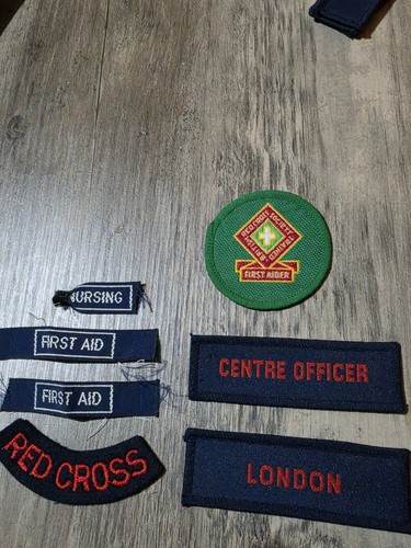 British red cross badges - british,