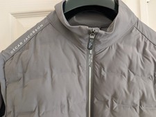 Oscar Jacobson WPS Zipped Insulated Hybrid Jacket Men's In Silver