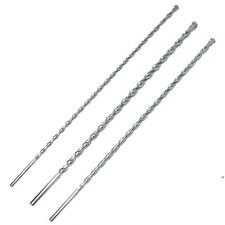 3Pc MASONRY DRILL BIT SET INCLUDE SIZES 8 10 12mm 400mm LONG  Brick Concrete 