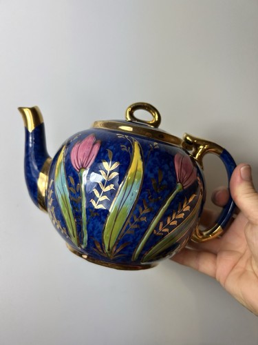 Vintage floral cobalt - vintage, tea