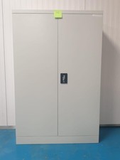 GREY METAL CUPBOARD STORAGE