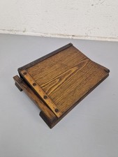 Vintage Wooden Paper / Card Cutter Guillotine Crafters Tool Tv / Film Prop