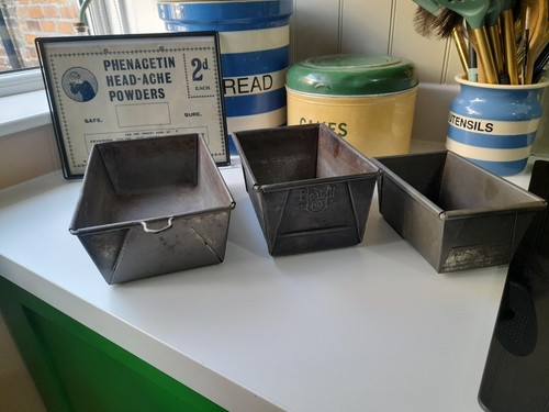 Vintage loaf tins bread - 3,